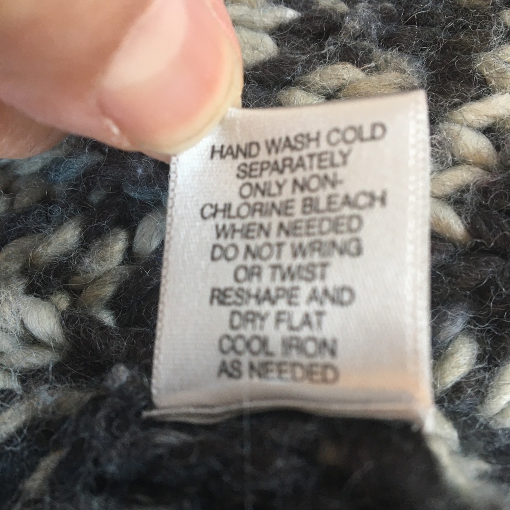 LEO & NICOLE LG BLUE-GRAY, LIGHT GRAY, & DARK GRAY WOOL BLEND KNIT SWEATER - Picture 7 of 9